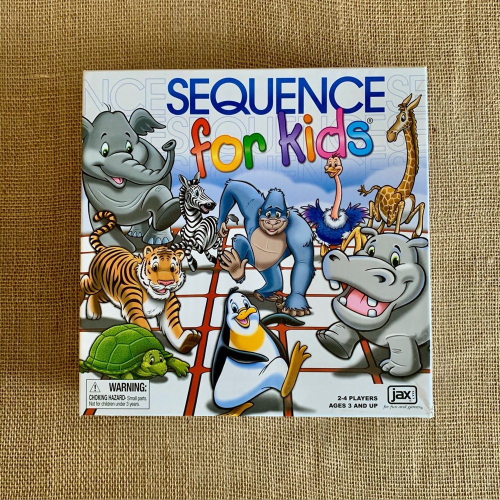JAX LTD Sequence for Kids Colorful with Animals Ages 3 +